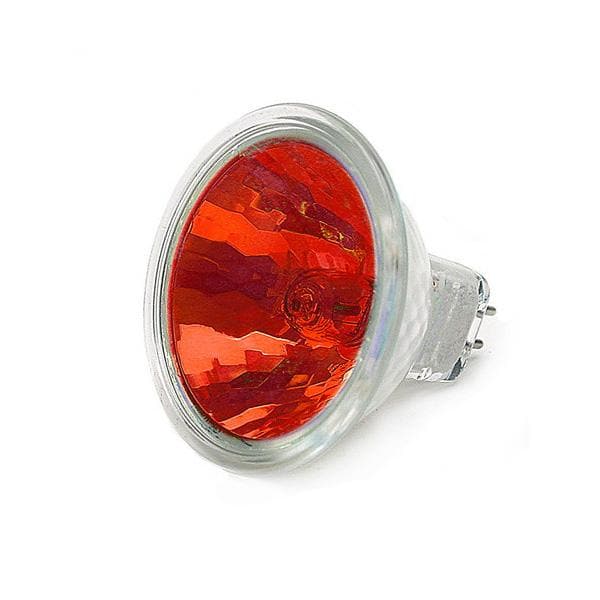 FND Ushio MR16 50w 12v w/ Front Glass Red Spot SP12 GU5.3 Halogen Light Bulb
