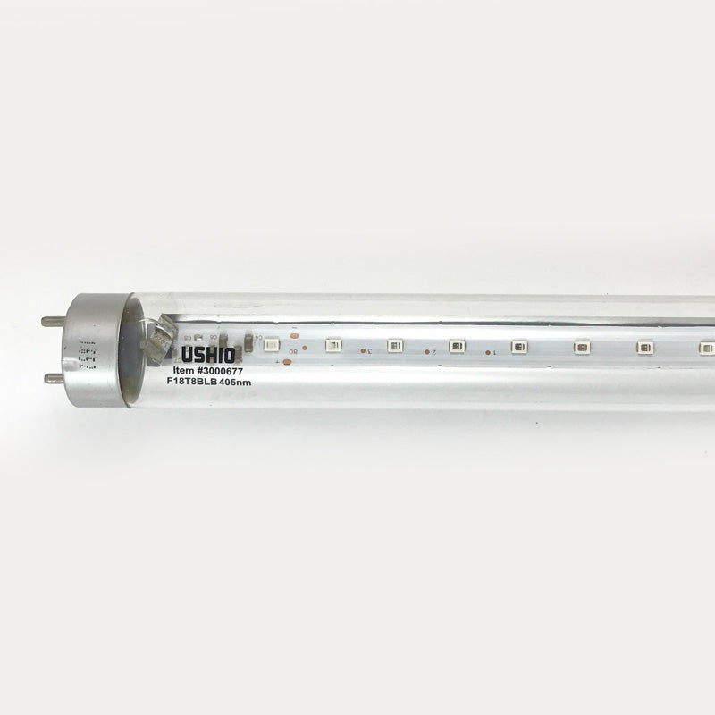 Ushio 18w LED T8 Blacklight 48 inch Indiglow light bulb tube - 30w / 32w equiv