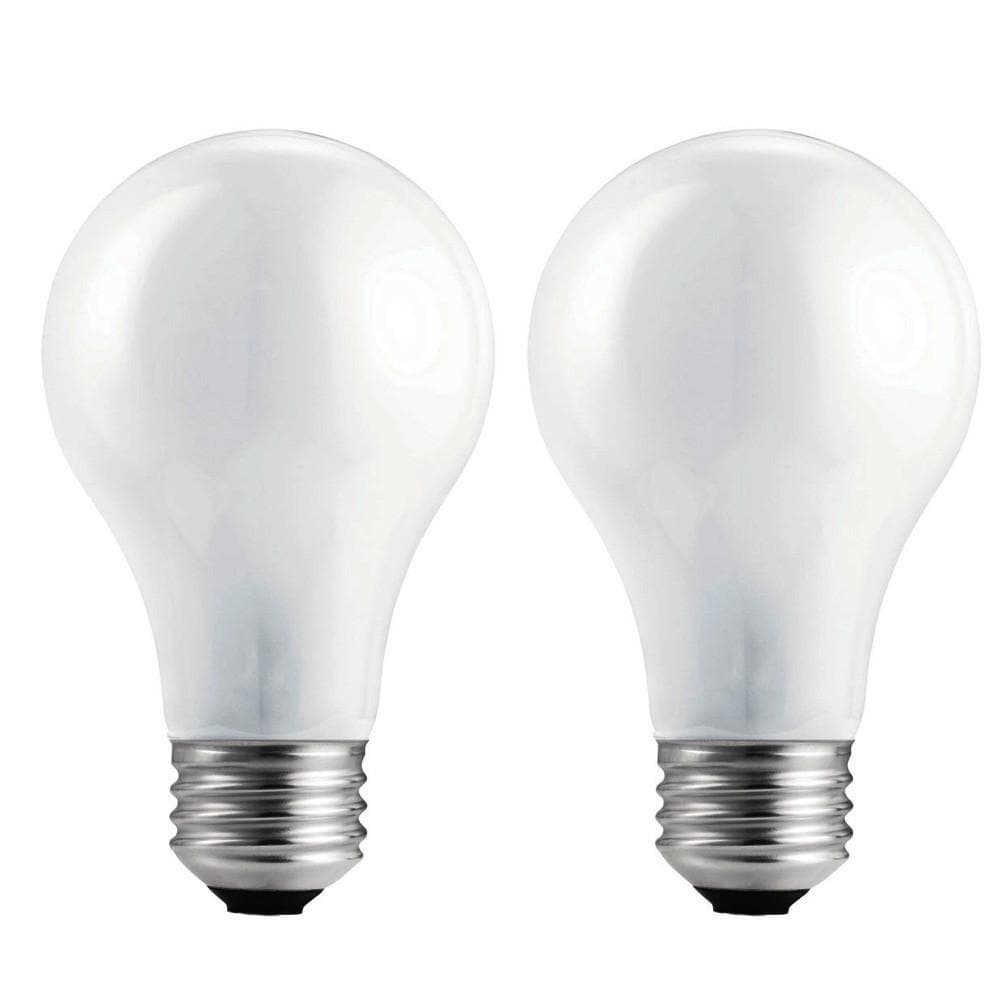 Philips 60w 130v A19 Frosted E26 2740K Incandescent - 2 Light Bulb