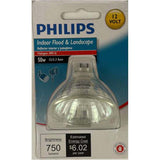Philips EXN 50w 12V MR16 Flood 36deg 750Lm Indoor & Landscape Halogen Bulb - BulbAmerica