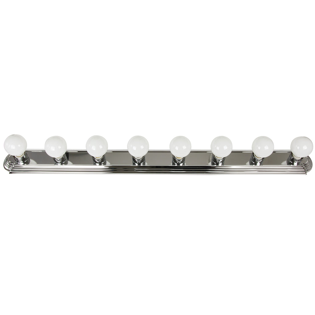 SUNLITE B848/CH 48 inch Globe Chrome 8 lights bathroom fixture