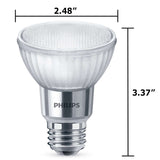 Philips 7w PAR20 LED 3000K Dimmable Flood Bulb - 50w Equiv. - BulbAmerica
