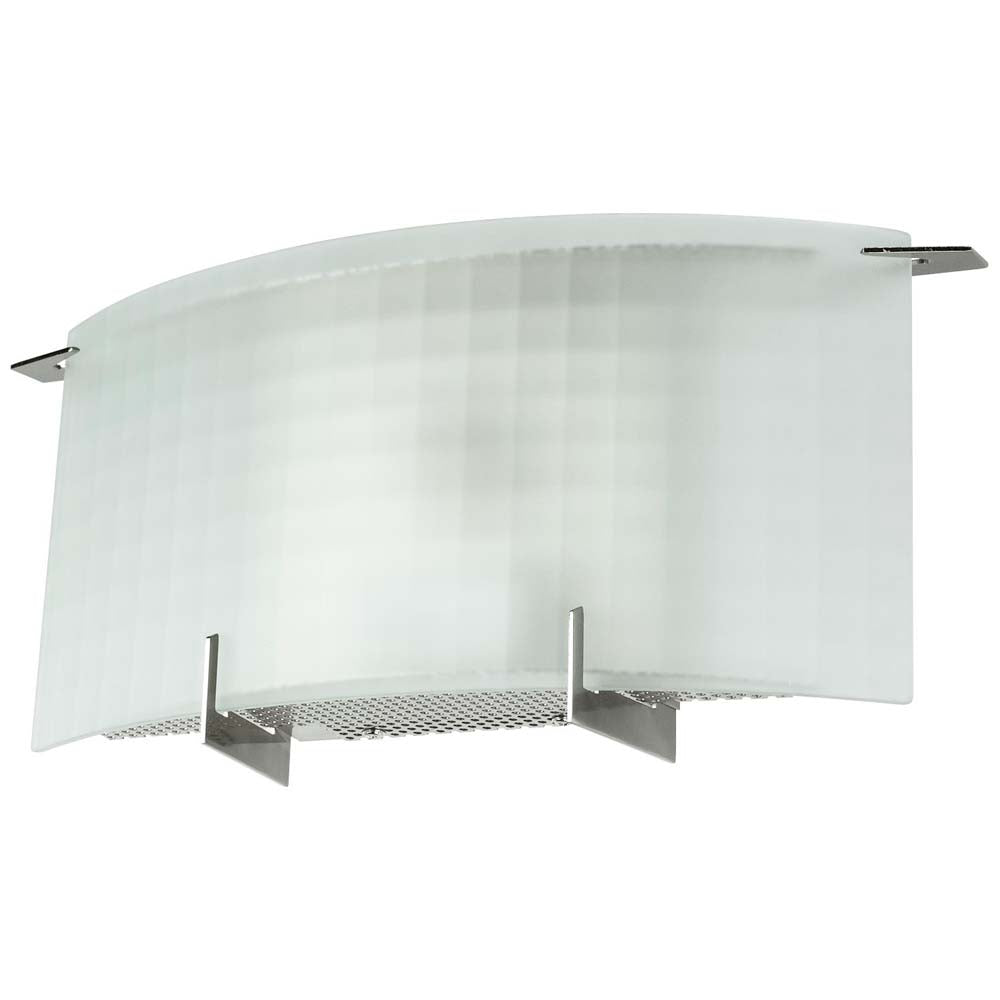 Sunlite 49156-SU 9w LED Glass Wall Fixture Brushed Nickel Cool White 4000k