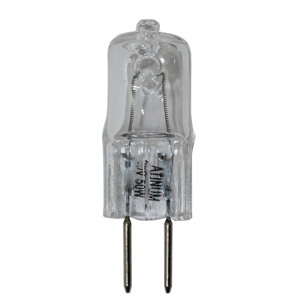 Platinum 50W 120V GY6.35 Bi-Pin Base Clear Halogen Bulb
