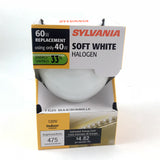 3PK - SYLVANIA G25 Globe 40w 120v E26 Soft White Indoor Halogen Bulb - 60w equiv. - BulbAmerica