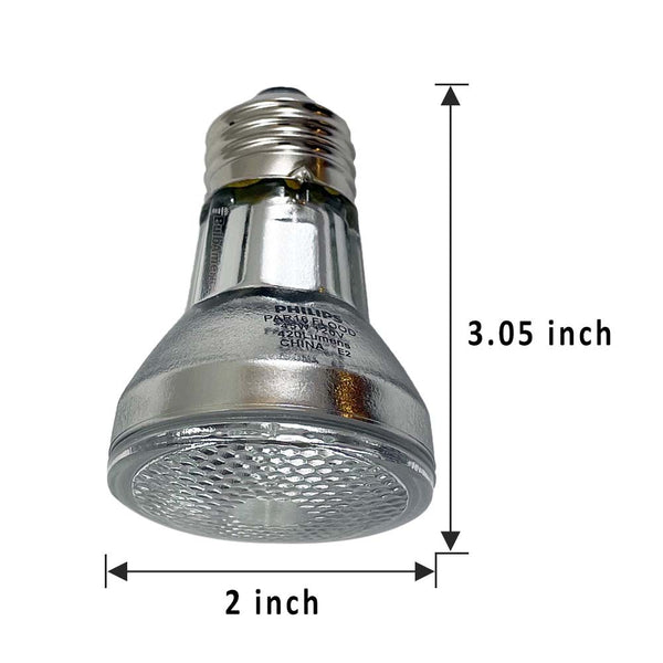 6-Pack PAR16 45W Halogen Flood Bulbs – 120V E26 Medium Base, Dimmable, 2700K Soft Warm White For Range Hoods & Track Lights