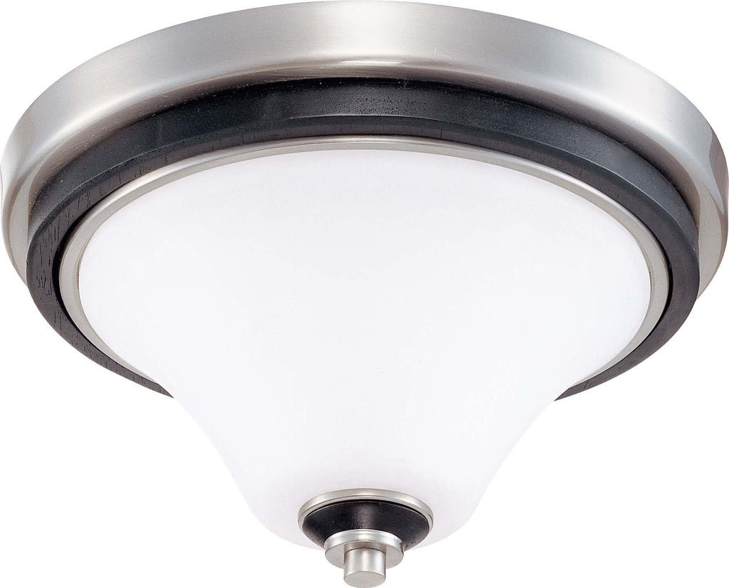 Nuvo Keen - 1 Light 11 inch Flush Dome w/ Satin White Glass