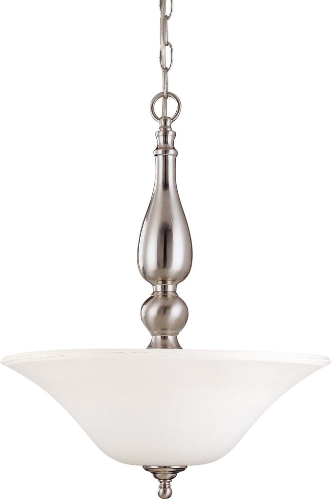 Nuvo Dupont ES - 3 Light Pendant w/ Satin White Glass - 13w GU24 Lamps Included