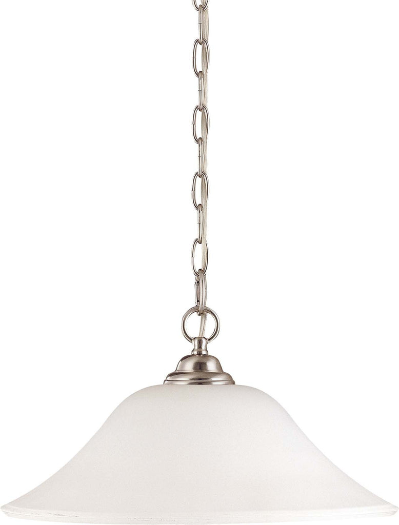 Nuvo Dupont ES - 1 Light 16 inch Hanging Dome w/ Satin White Glass - 18w GU24 Lamp Included