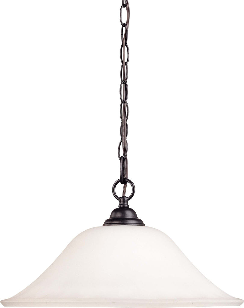 Nuvo Dupont ES - 1 Light 16 inch Hanging Dome w/ Satin White Glass - 13w GU24 Lamp Included