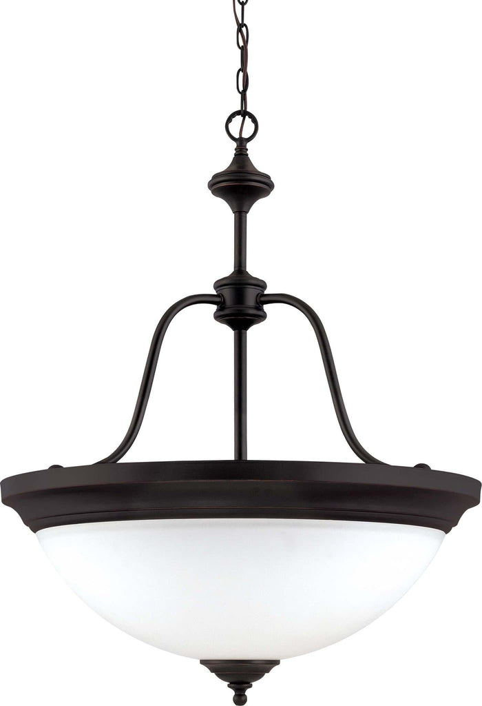 Nuvo Glenwood ES - 4 Light Large Pendant w/ Satin White Glass - (Lamp Included)