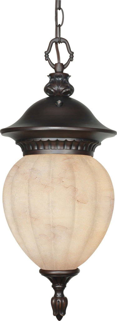 Nuvo Balun ES - 3 Light Hanging Lantern w/ Honey Marble Glass - (Lamp Included)