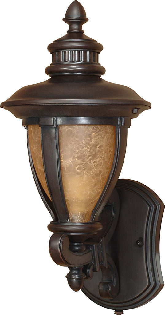 Nuvo Galeon ES - 1 Light Wall Lantern Arm Up w/ Tobago Glass - (Lamp Included)