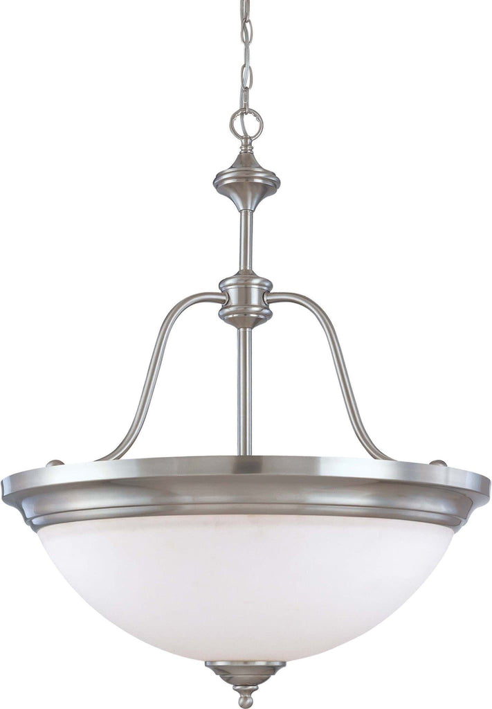 Nuvo Glenwood ES - 4 Light Large Pendant w/ Satin White Glass - (Lamps Included)