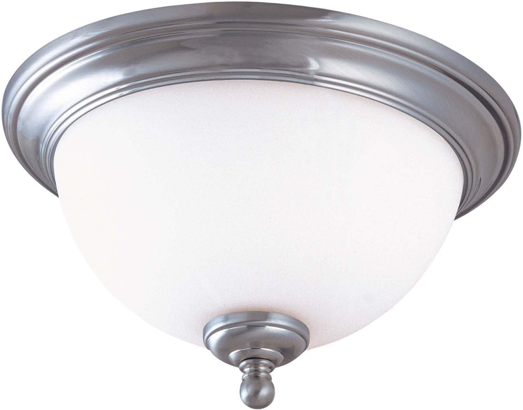 Nuvo Glenwood ES - 2 Light 16 inch Flush Dome w/ Satin White Glass - (Lamps Included)