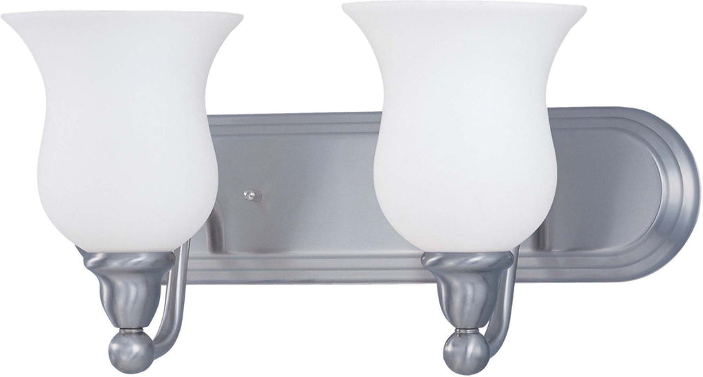 Nuvo Glenwood ES - 2 Light Vanity w/ Satin White Glass - (Lamps Included)