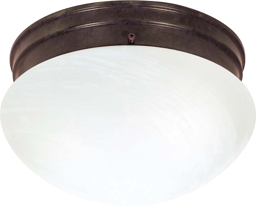 Nuvo 2 Light ES Medium Mushroom w/ Alabaster Glass - (2) 13w GU24 Lamps Included