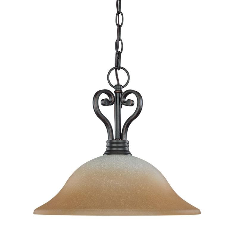 Nuvo Montgomery - 1 Light Hanging Dome w/ Champagne Linen Glass