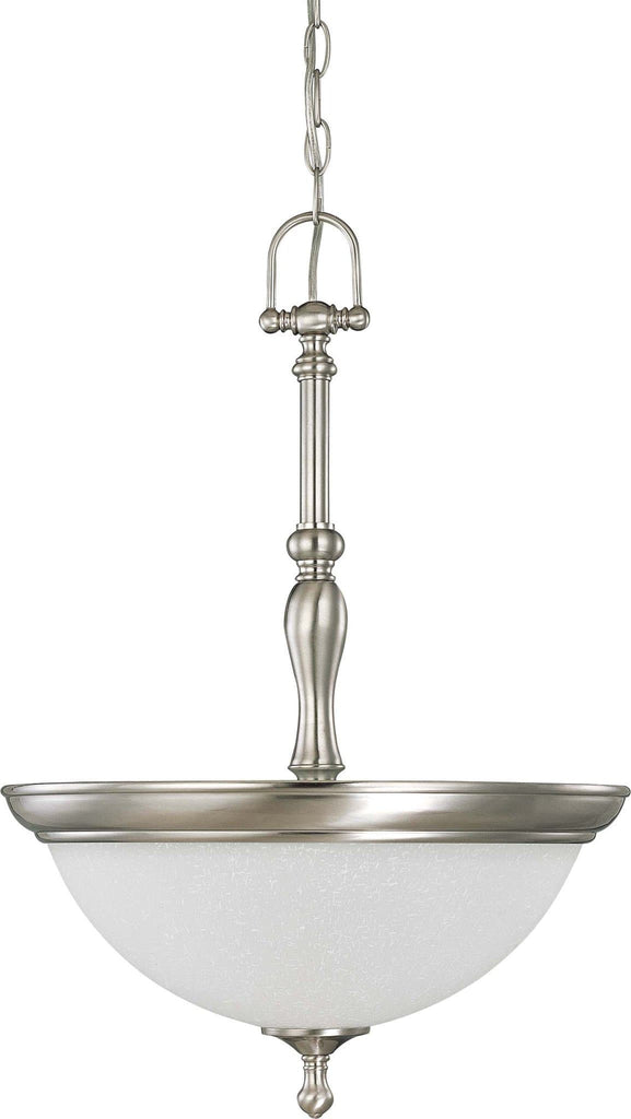 Nuvo Bella - 3 Light Pendant w/ Frosted Linen Glass