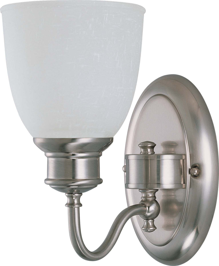 Nuvo Bella - 1 Light Vanity w/ Frosted Linen Glass