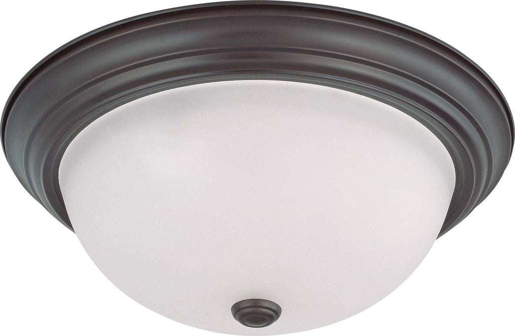 Nuvo 3 Light 15 in Flush Mount w/ Frosted White Glass -   w/ 13w GU24 Lamps