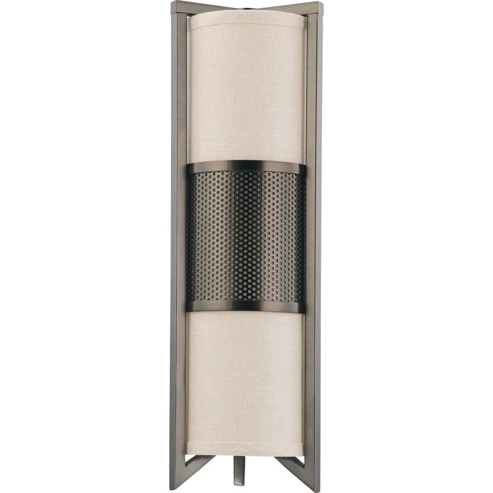 Nuvo Diesel ES - 3 Light Vertical Sconce w/ Khaki Fabric Shade - (3) 13w GU24 Lamps Included