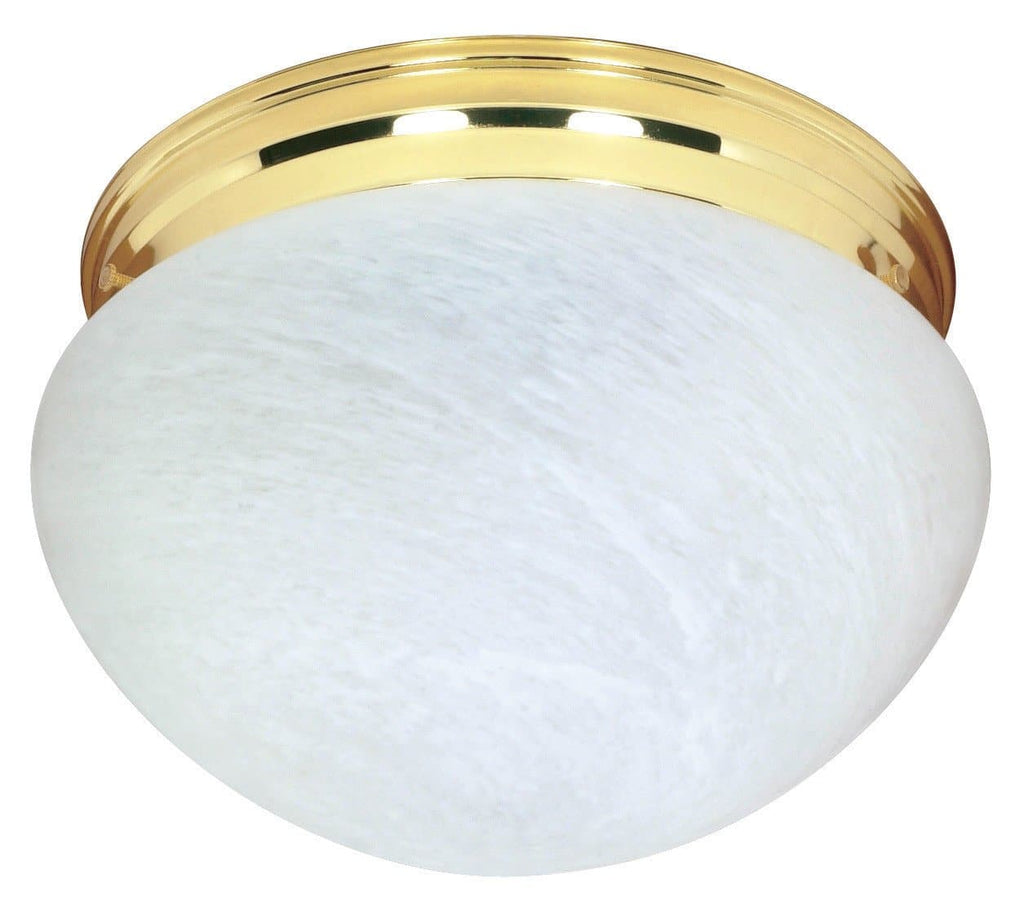 Nuvo 2 Light Cfl - 12 inch - Large White Mushroom - (2) 18W GU24 Lamps Included