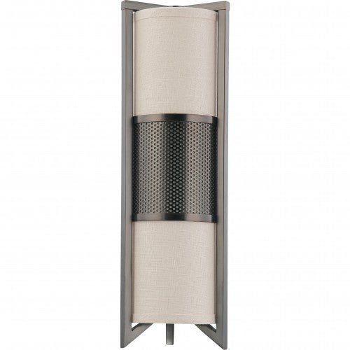 Nuvo Diesel - 3 Light Vertical Sconce w/ Khaki Fabric Shade