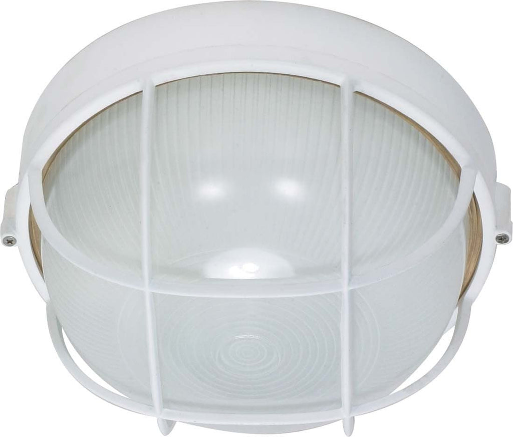Nuvo 1 Light Cfl - 10 inch - Round Cage Bulk Head - (1) 18W GU24 Lamp Included