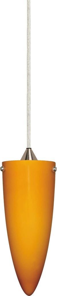 Nuvo 1 Light - 4 inch - Halogen Pendant - Butterscotch Cone