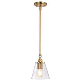 Dover 1-Light Small Pendant Vintage Brass with Clear Glass_2