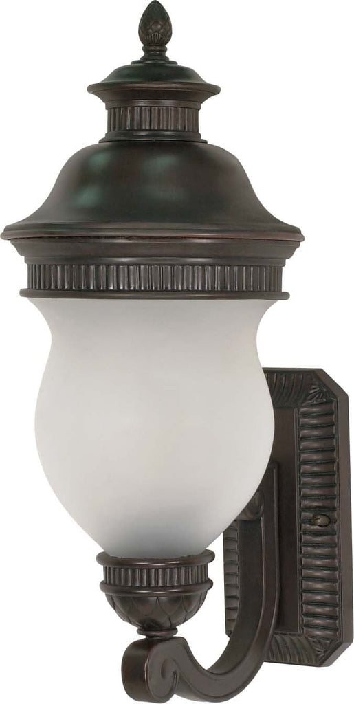 Nuvo Luxor - 2 Light - 22 inch - Wall Lantern - Arm Up w/ Satin Frost Glass