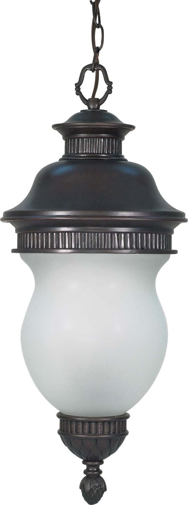 Nuvo Luxor - 3 Light - 17 inch - Hanging Lantern - w/ Satin Frost Glass
