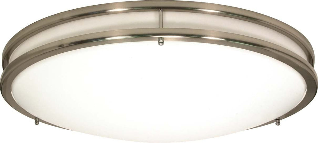 Nuvo Glamour 3-Light 24" CFL Flush Mount w/ (3) GU24 Include in Brushed Nickel