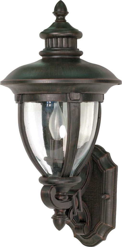 Nuvo Galeon - 3 Light - 23 inch - Wall Lantern - Arm Up w/ Clear Seed Glass