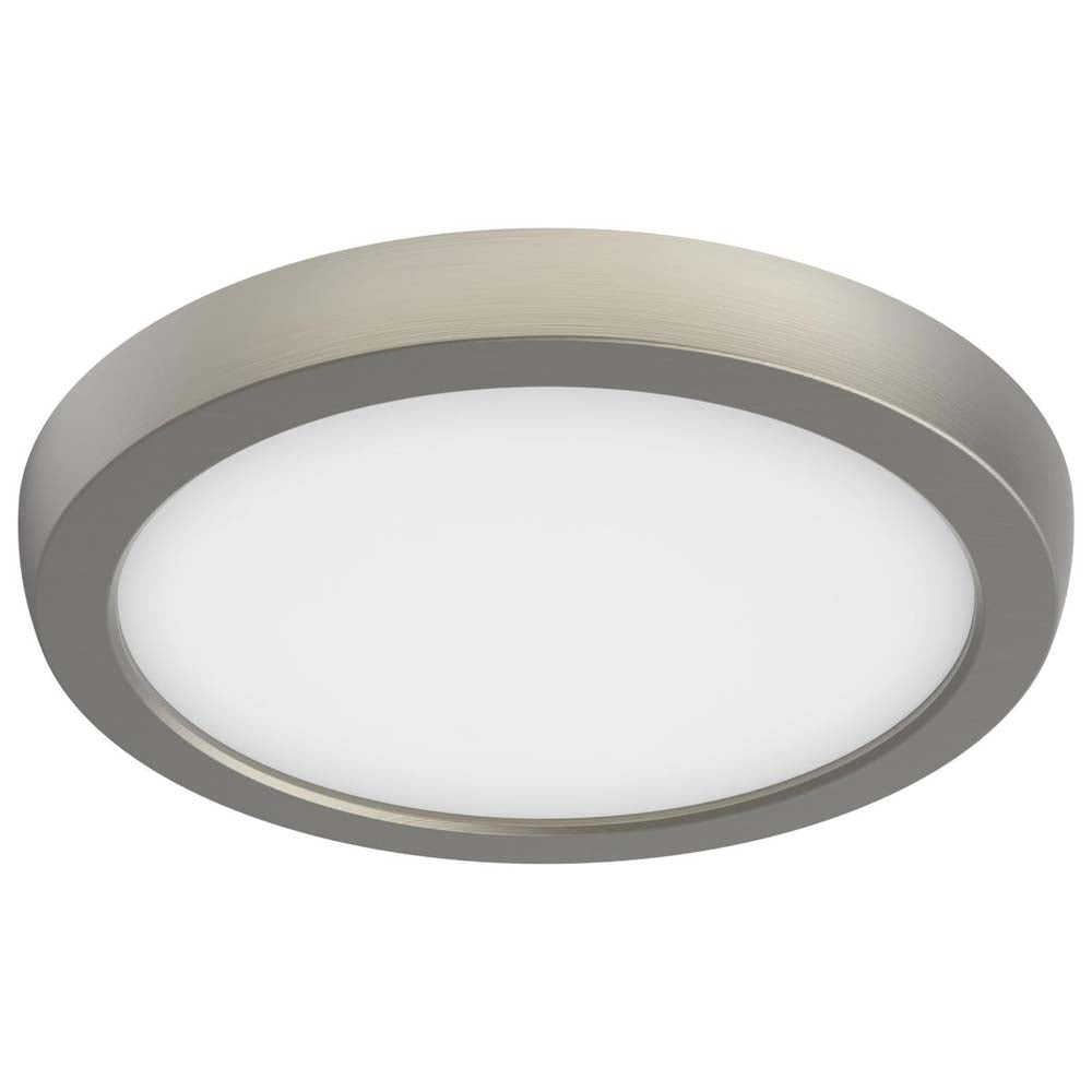 Blink - 11W 7-in LED Fixture CCT Selectable Round Shape Brushed Nickel Finish