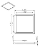 Blink - 13W 9-in LED Fixture CCT Selectable Square Shape White Finish 120V_2