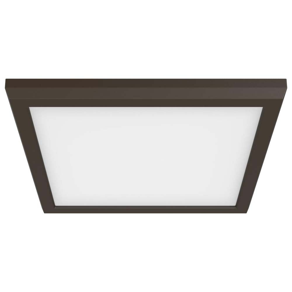 Blink - 13W 9-in LED Fixture CCT Selectable Square Shape Bronze Finish 120V