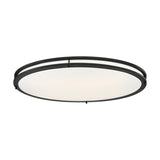 Nuvo Glamour LED 32-in Flush Mount Fixture Black Oval Shape CCT Selectable