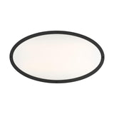 Nuvo Glamour LED 32-in Flush Mount Fixture Black Oval Shape CCT Selectable - BulbAmerica