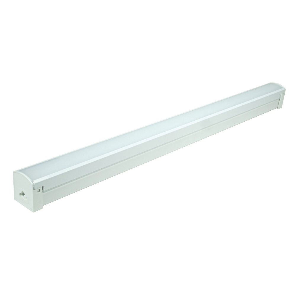 24W 2' LED Connectable Strip 4000K White Finish 120V