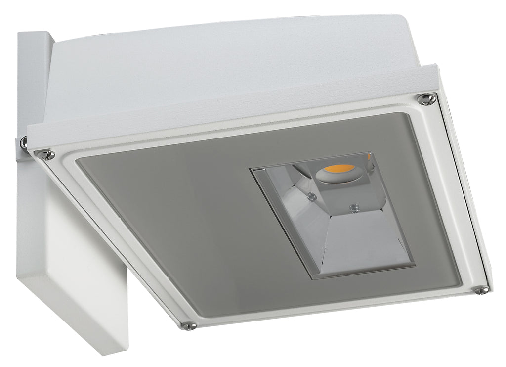 11W LED Small Wall Pack 1255Lm 3000K White Finish
