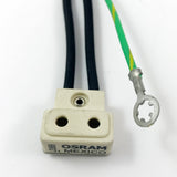 OSRAM TP22H G9.5 Lampholder Ceramic Socket 1000w 250v 3 Wire 64in Lead 16GA CE - BulbAmerica