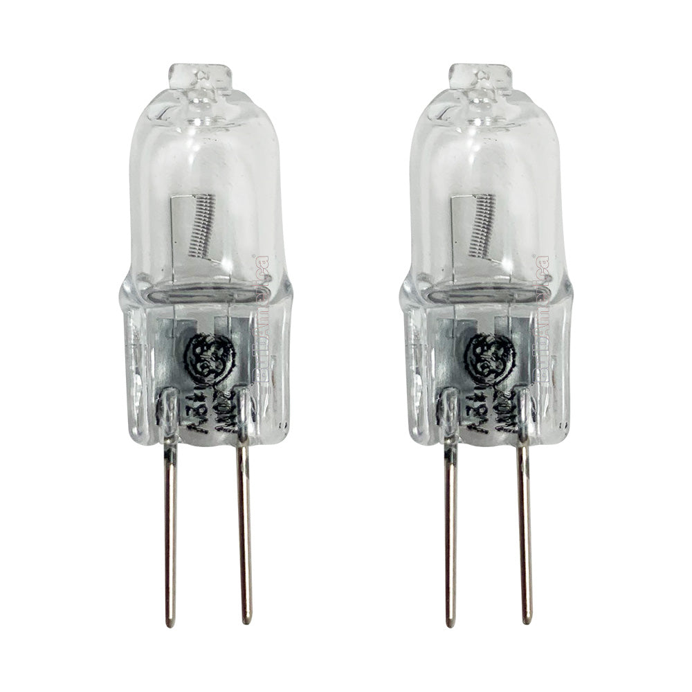 2PK - GE 20w 12v G4 Bi-Pin Base T3 2750K Halogen bulb