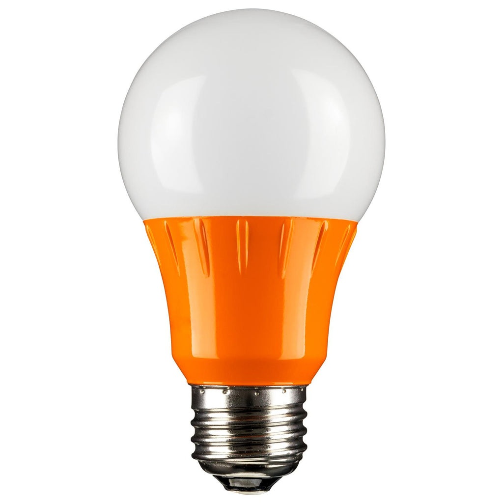 BulbAmerica Orange Frosted 39301 A19 LED 3W Medium (E26) Base Light Bulb