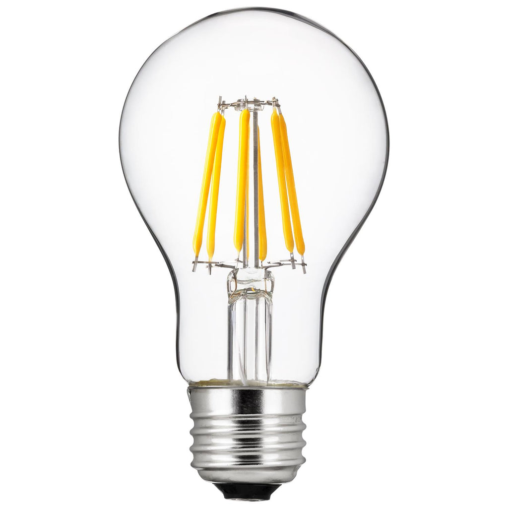 Sunlite 80189-SU LED Vintage A19 6w Light Bulb 2700K Warm White