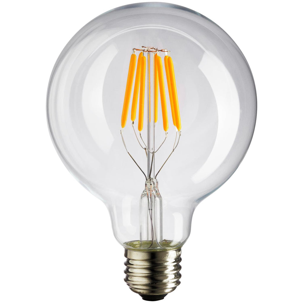SUNLITE 80450-SU LED Vintage G30 Globe 6w Light Bulb 2200K Warm White