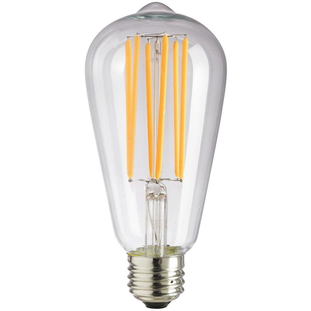 SUNLITE 80461-SU LED Vintage S19 Edison 6w Light Bulb 2200K Warm White