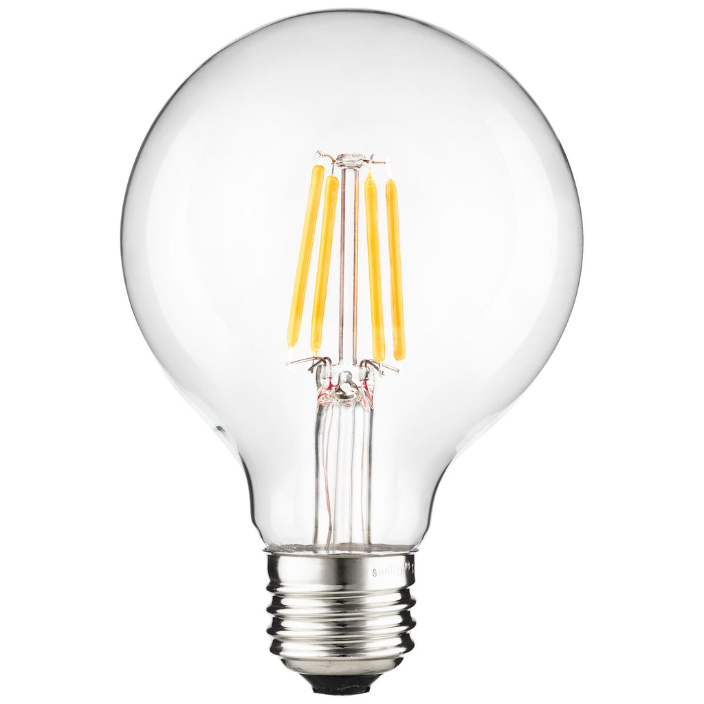 SUNLITE 80464-SU LED G25 Globe 4w 2200K Warm White Filament Vintage Bulb