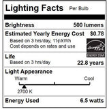 SUNLITE LED 6.5W PAR16 MR16 GU10 Base 3000K Soft White Dimmable Bulb - 60w Equiv - BulbAmerica